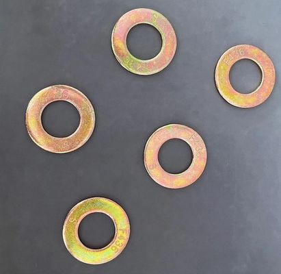F436 غسالة مغلفة بالزنك 1/4&quot; - 4&quot; للآلات الثقيلة